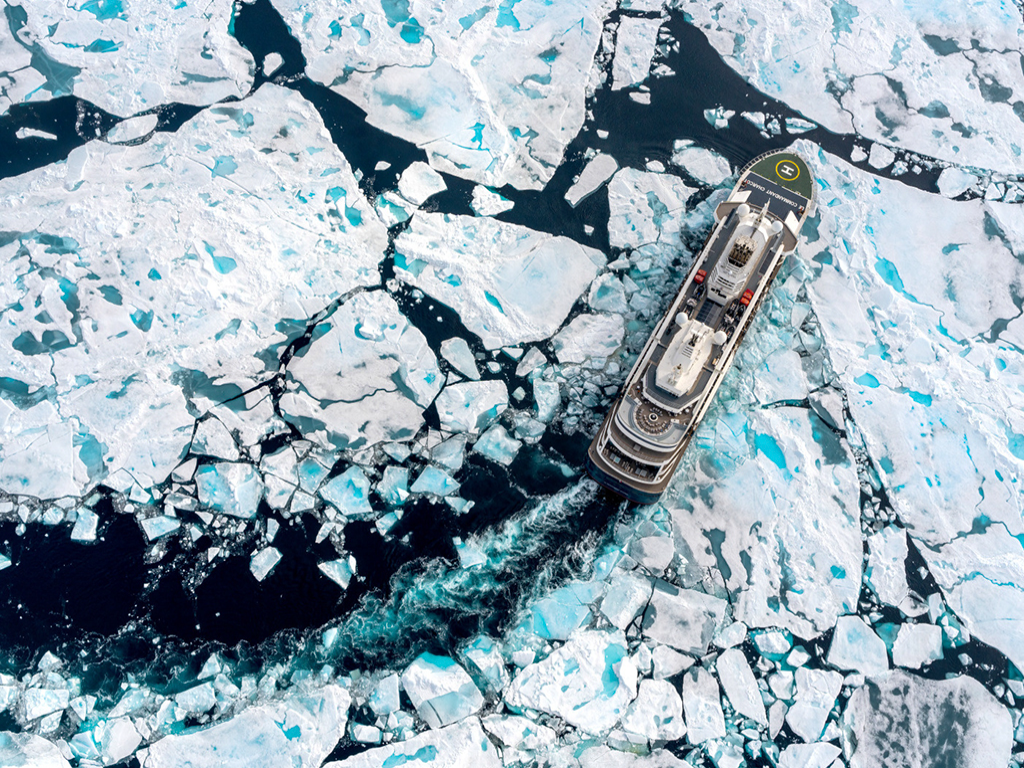 Ships like Ponant's Le Commandant Charcot are designed to cut through polar ice while also being fuel-efficient and sustainable.